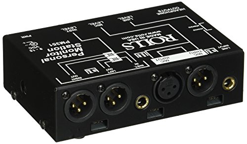 Rolls PM351 Personal Mon.Station,1/4"in,XLRmic in/thru,1/4&1/8"out