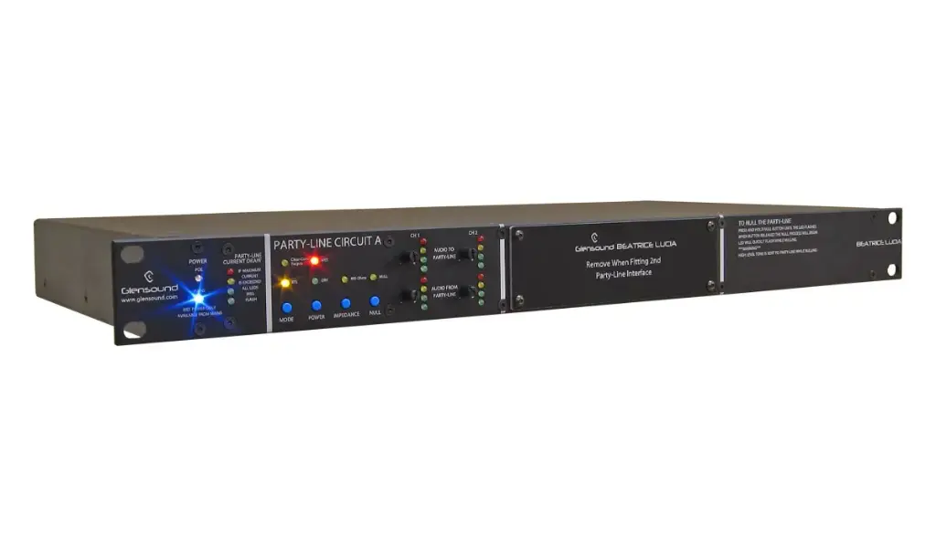 [BEATRICE Lucia 1] Beatrice Lucia 1 Single 2 wire Clearcom/RTS interface to Dante. 19"