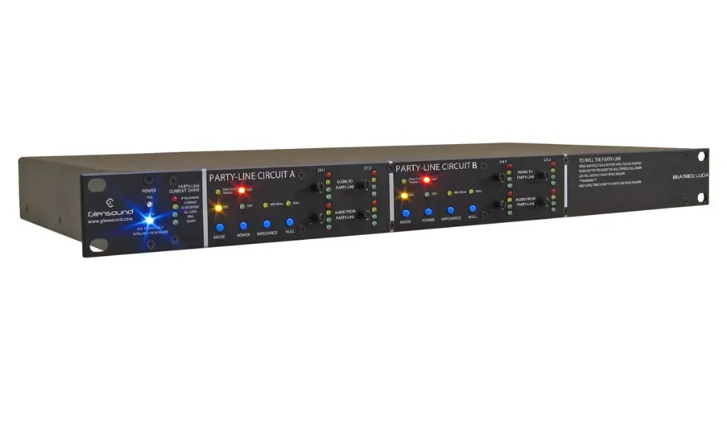 Beatrice Lucia 2 Twin 2 wire Clearcom/RTS interface to Dante. 19"