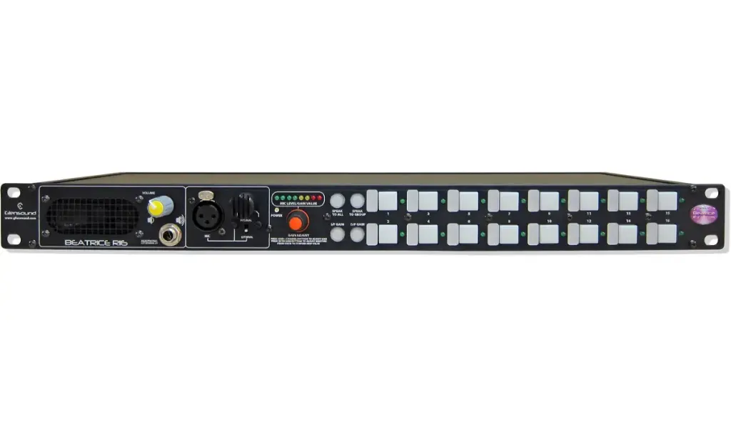 Beatrice R16/4M 16 Channel 1RU No call facility. 4 Pin Male XLR
