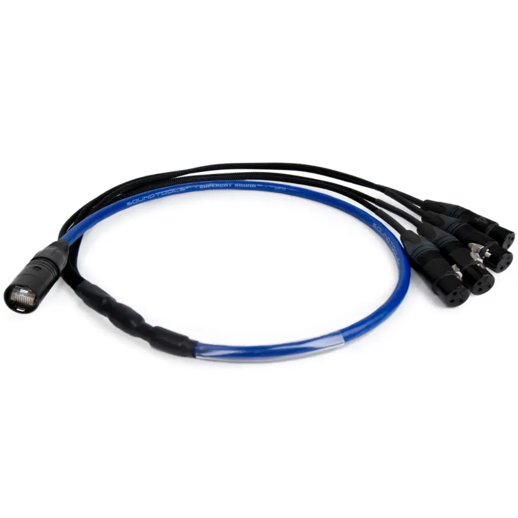 SuperCAT Sound Tails EtherCON to Female XLR