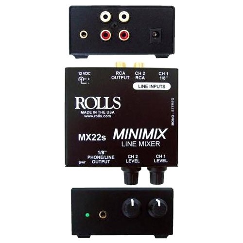 [MX22s] Rolls MX22s Mini Mix 2 CH 1/8" & RCA Mixer
