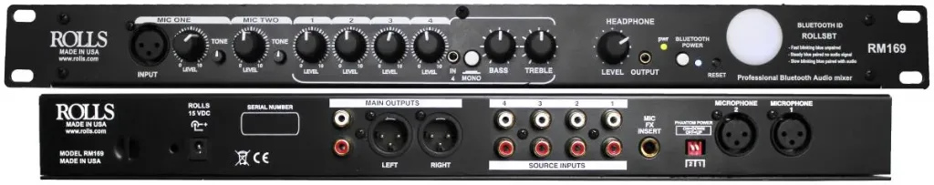 RM169 Professional Bluetooth 6 CH. Mixer