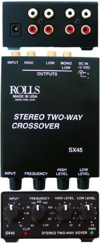 [SX45] Rolls SX45 Tiny Stereo 2 Way Crossover, RCA in/out