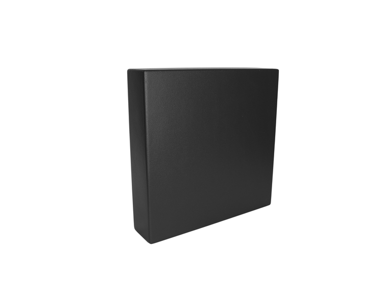 1 SOUND MiniSUB5  Discrete subwoofer for floor or wall mounting, indoor version with a terminal screw connector, includes French cleat for seamless wall mounting (BLACK)
