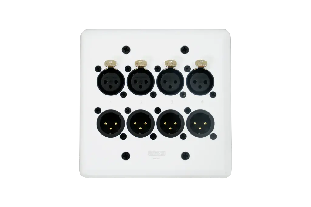 WallCAT 8 White Male And Female XLR