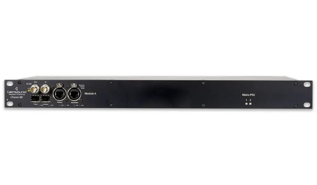 [Charon 8R1] Charon 8R1 Rack Mount 8 Channel Dante/SDI embedder de-embedder with 1 module