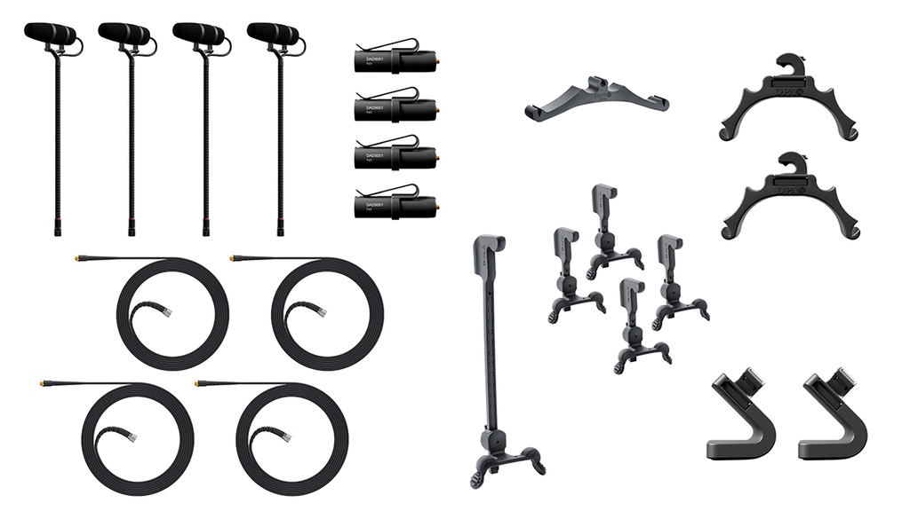 4099 CORE+ Classic Touring Kit, 4 Mics and accessories, Loud SPL