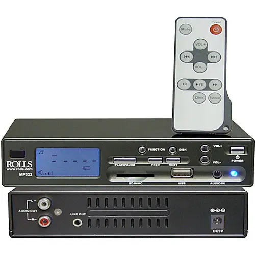 Rolls MP322 MP3 Player Card Reader (B-Stock)