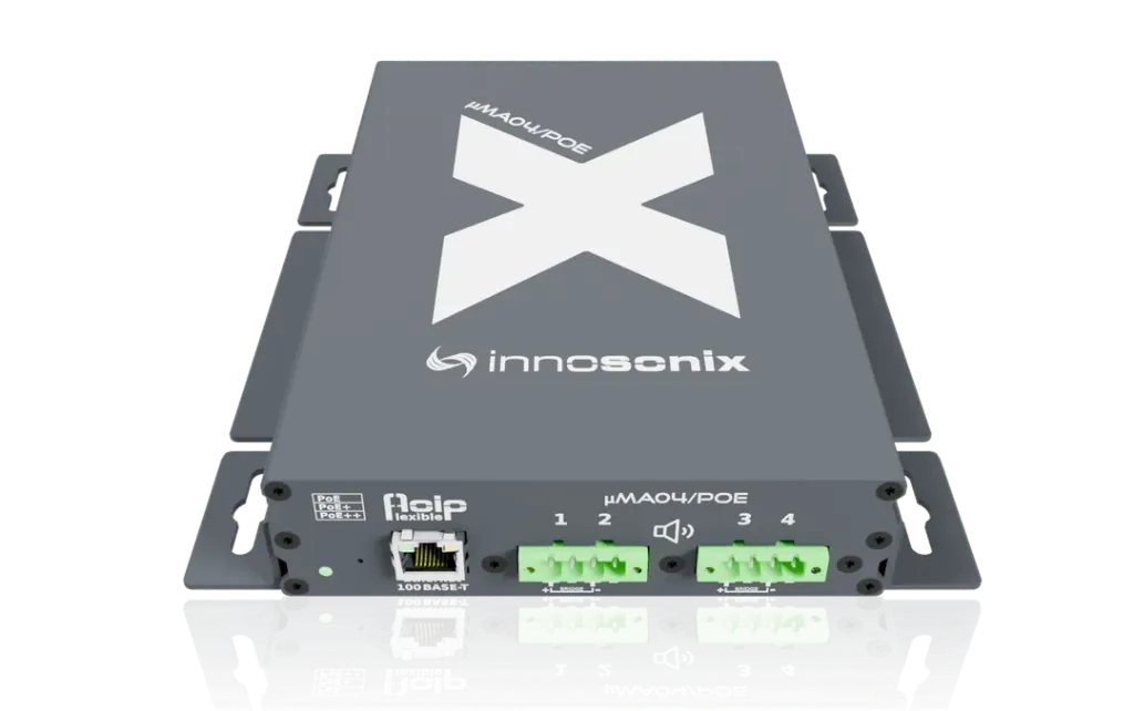 [uMA04/POE] µMA04/POE 4 Channel amplifier 280W @ 4Ω per channel Dante, AES67, DSP
