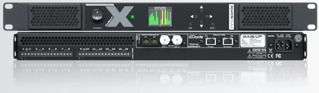 [MA16/LP2] MA16/LP² 16 Channel amplifier 280W @ 4Ω per channel Dante, Madi, DSP