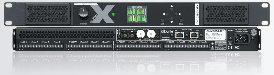 [MA32/LP2] MA32/LP² 32 Channel amplifier 280W @ 4Ω per channel Dante, Madi, DSP