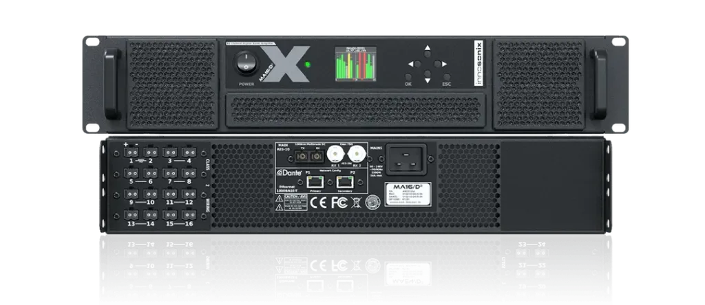 [MA16/D2] MA16/D² 16 Channel amplifier 280W @ 4Ω per channel Dante, Madi, DSP