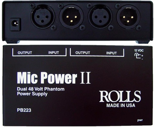 [PB223] Rolls PB223 2 CH Phantom Power Adapter