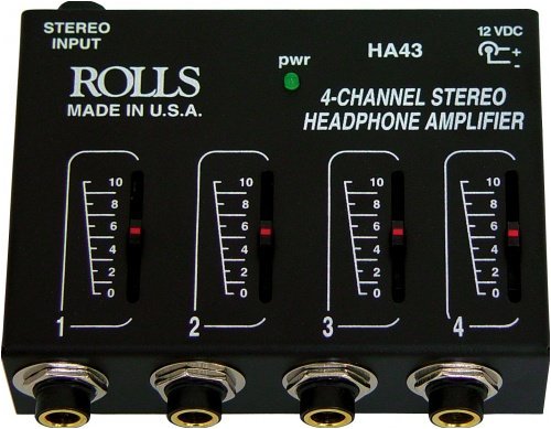 [HA43 PRO] Rolls HA43 PRO 4 CH Headphone Amp, 20dB channel gain