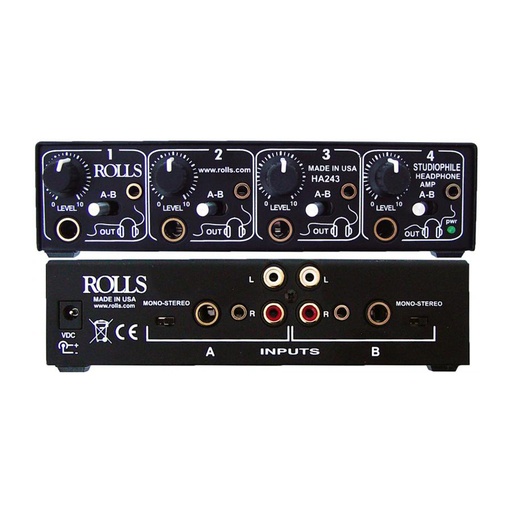 [HA243] Rolls HA243 4CH Headphone amp for studio use