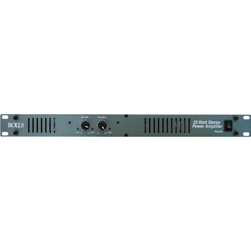 [RA235] Rolls RA235 Stereo Power  Amp 35 Watt/ CH, 1U, 1/4" jack / RCA in