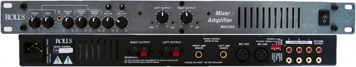 [MA2355] Rolls MA2355 Stereo 35 Watt Mixer/Amplifier,1U, XLR/RCA in,rec.out