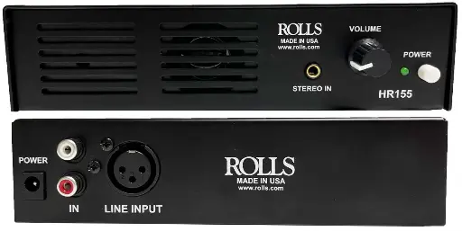 [HR155] Rolls HR155 Rack Mount Speaker Monitor, XLR in, RCA in/out